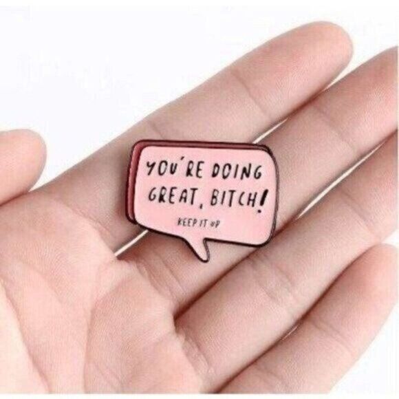 3/20 Youre Doing Great B Enamel Pin Bundle - Picture 1 of 1